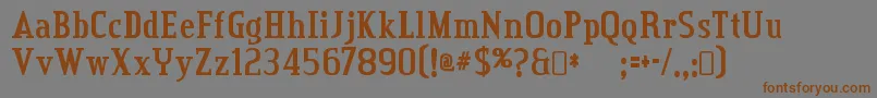 Creditvalley ffy Font – Brown Fonts on Gray Background