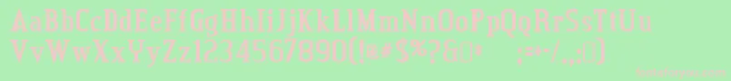 Creditvalley ffy Font – Pink Fonts on Green Background