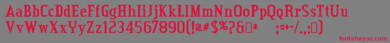 Creditvalley ffy Font – Red Fonts on Gray Background