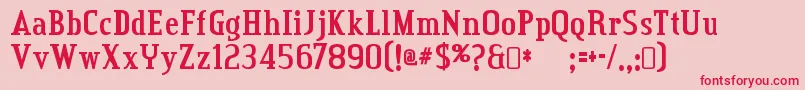 Creditvalley ffy Font – Red Fonts on Pink Background