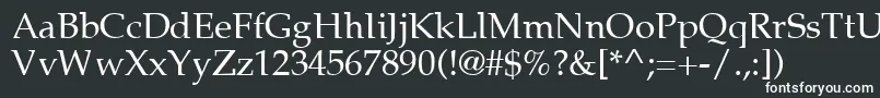 Lymphatic-fontti – valkoiset fontit mustalla taustalla