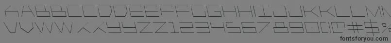 Шрифт Player1upleft – чёрные шрифты на сером фоне