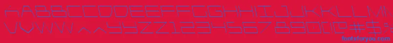 Player1upleft Font – Blue Fonts on Red Background