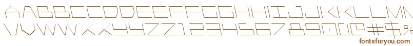 Шрифт Player1upleft – коричневые шрифты на белом фоне