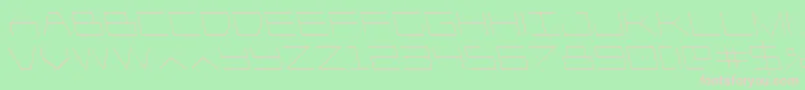 Player1upleft Font – Pink Fonts on Green Background