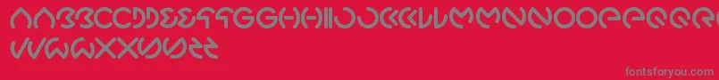 Gabrielle Font – Gray Fonts on Red Background