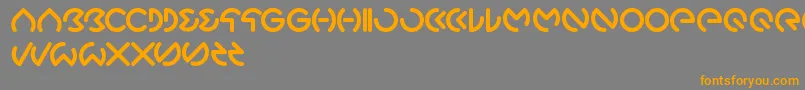 Gabrielle Font – Orange Fonts on Gray Background