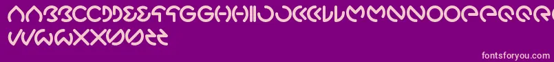 Gabrielle Font – Pink Fonts on Purple Background