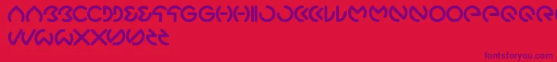 Gabrielle Font – Purple Fonts on Red Background