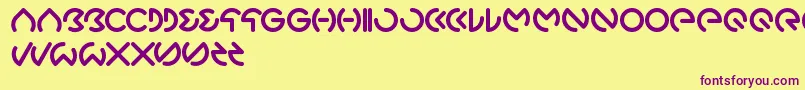 More about Gabrielle Font Gabrielle Font – Purple Fonts on Yellow Background