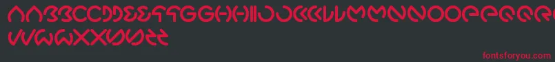 Gabrielle Font – Red Fonts on Black Background
