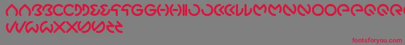 Gabrielle Font – Red Fonts on Gray Background