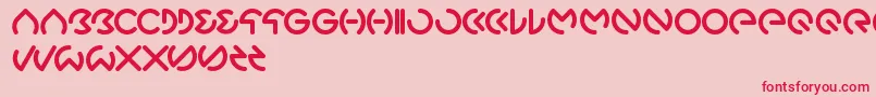 Gabrielle Font – Red Fonts on Pink Background