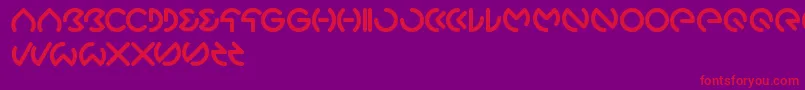 Gabrielle Font – Red Fonts on Purple Background