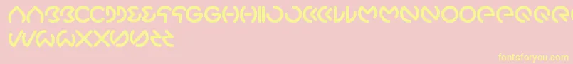 Gabrielle Font – Yellow Fonts on Pink Background