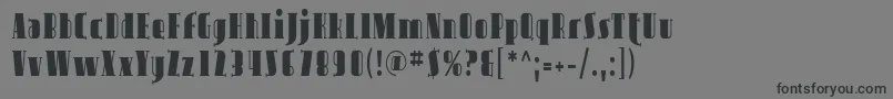Шрифт AvondaleCond – чёрные шрифты на сером фоне