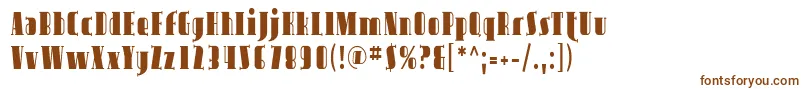 Шрифт AvondaleCond – коричневые шрифты на белом фоне