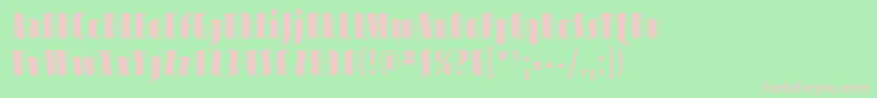 AvondaleCond Font – Pink Fonts on Green Background