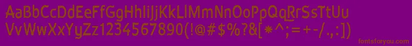 Waveb Font – Brown Fonts on Purple Background