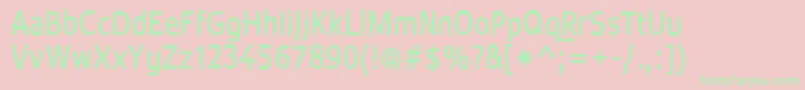 Waveb Font – Green Fonts on Pink Background