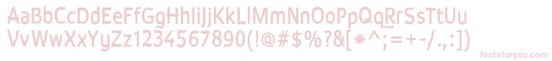 Waveb Font – Pink Fonts on White Background