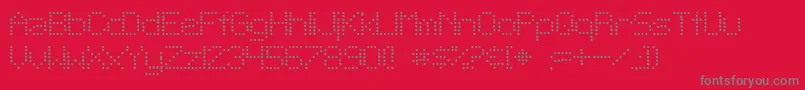 Sftelegraphiclight ffy Font – Gray Fonts on Red Background
