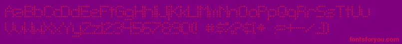 Sftelegraphiclight ffy Font – Red Fonts on Purple Background