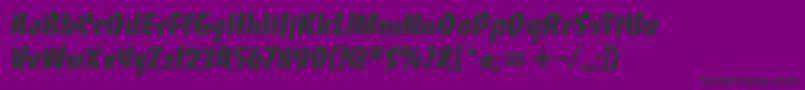 BancoItcHeavy Font – Black Fonts on Purple Background