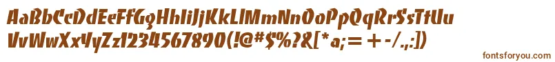 BancoItcHeavy Font – Brown Fonts on White Background