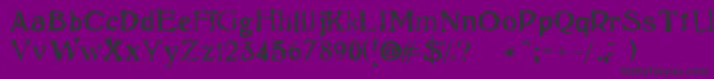 フォントFreud – 紫の背景に黒い文字