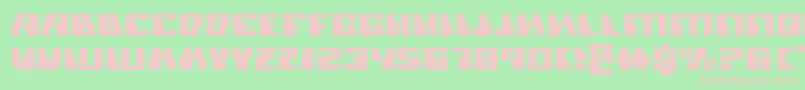 MicronianExpanded Font – Pink Fonts on Green Background