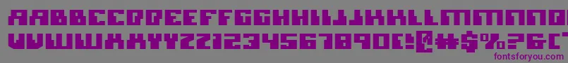 Шрифт MicronianExpanded – фиолетовые шрифты на сером фоне