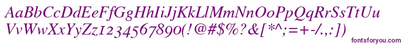 GrecoOldstyleSsiItalicOldStyleFigures Font – Purple Fonts