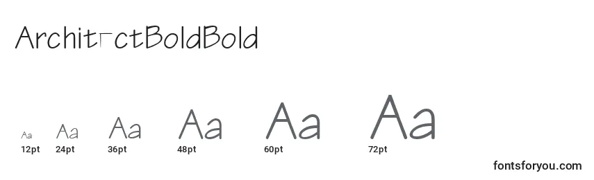 ArchitectBoldBold Font Sizes