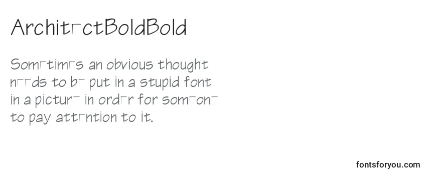 ArchitectBoldBold-fontti