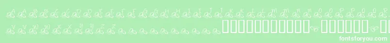 フォントKrIDo – 緑の背景に白い文字