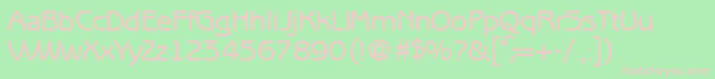 BenjaminsansmediumRegular Font – Pink Fonts on Green Background