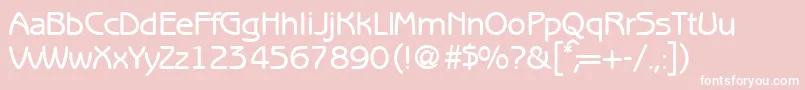BenjaminsansmediumRegular Font – White Fonts on Pink Background