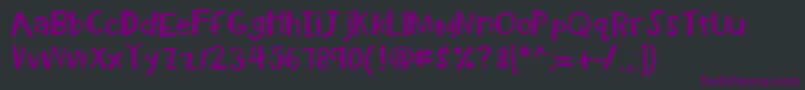 Kbradiowatcher Font – Purple Fonts on Black Background