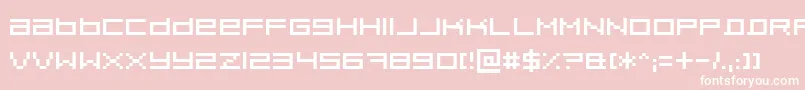 Pixeldust Font – White Fonts on Pink Background