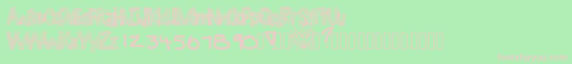 Diamondlife Font – Pink Fonts on Green Background