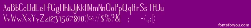 Grissans Font – Pink Fonts on Purple Background