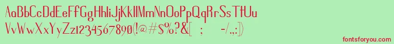 Grissans Font – Red Fonts on Green Background