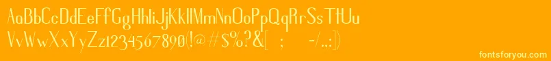 Подробнее о шрифте Grissans Шрифт Grissans – жёлтые шрифты на оранжевом фоне