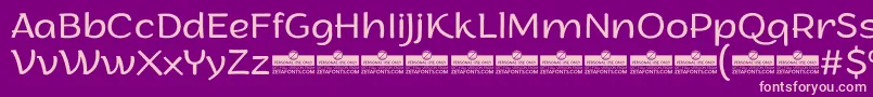 ArturoLightTrial Font – Pink Fonts on Purple Background