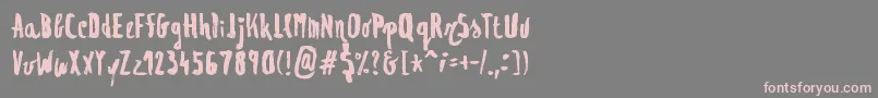 More about Regolith1 Font Regolith1 Font – Pink Fonts on Gray Background