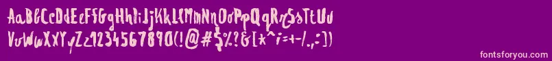 More about Regolith1 Font Regolith1 Font – Pink Fonts on Purple Background