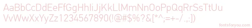 PfdintextproLight Font – Pink Fonts on White Background