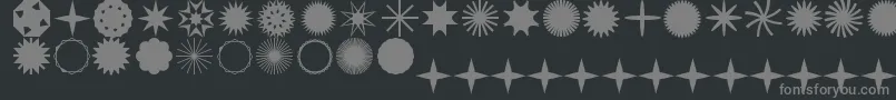 StarTimeJl Font – Gray Fonts on Black Background