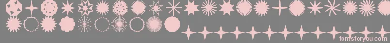 StarTimeJl-Schriftart – Rosa Schriften auf grauem Hintergrund